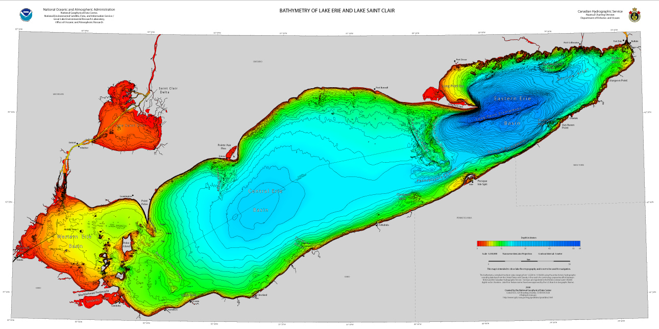 Great Lakes Bathymetry National Centers for Environmental Information